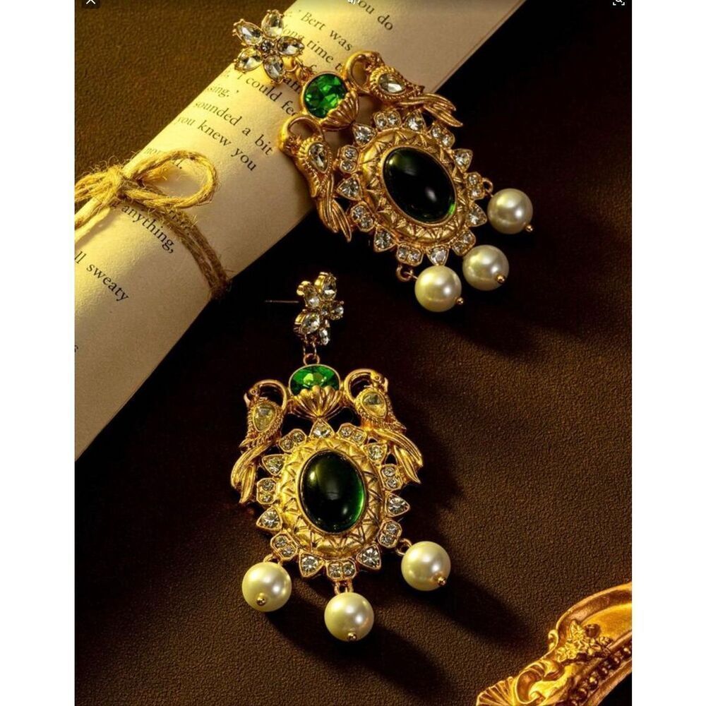 Vintage Victorian Style Pearl Earrings